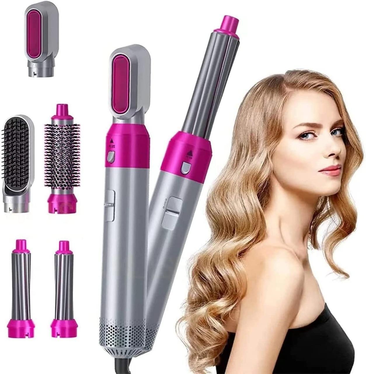 5-in-1 Multifunctional Hair Dryer & Styling Tool – Detachable Hot Air Comb with Negative Ion Suction